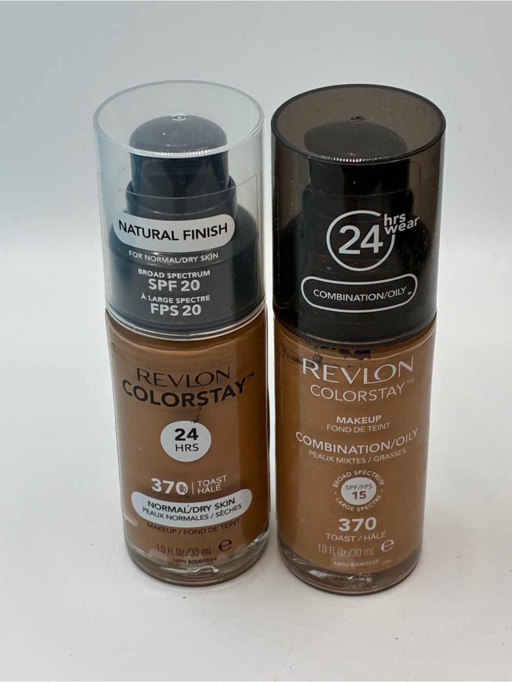 2-Pk Revlon ColorStay SPF 24 Hour Liquid Foundation - 370 Toast